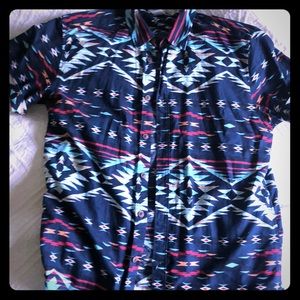 L.O.G.G. Short sleeve button up